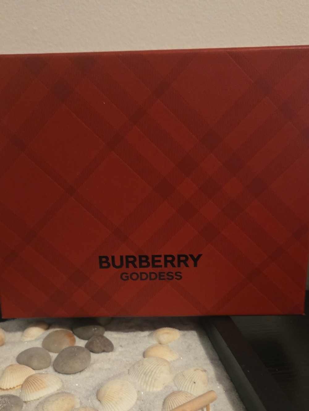 Burberry Red Plaid Gift Box with Black Logo